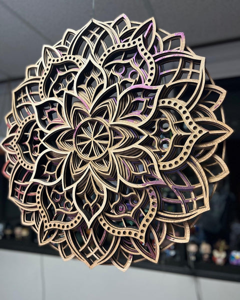 23" Wood Mandala