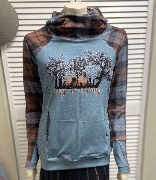 Storyteller Pocket Raglan *Special Order Deposit* Pocket T-Shirts. Cowl Neck or Hoodie