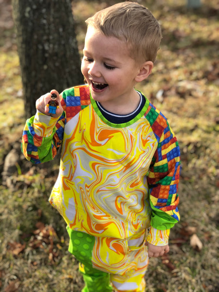 Builder Raglan, Kids Sizes *Custom Order* Pocket T-Shirts. Cowl Neck or Hoodie