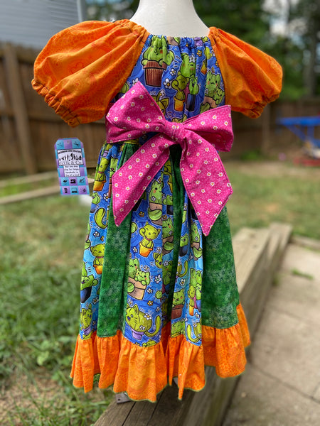 Buttercup *Cutie Kitty Catcus!* Dress. Size 2/3